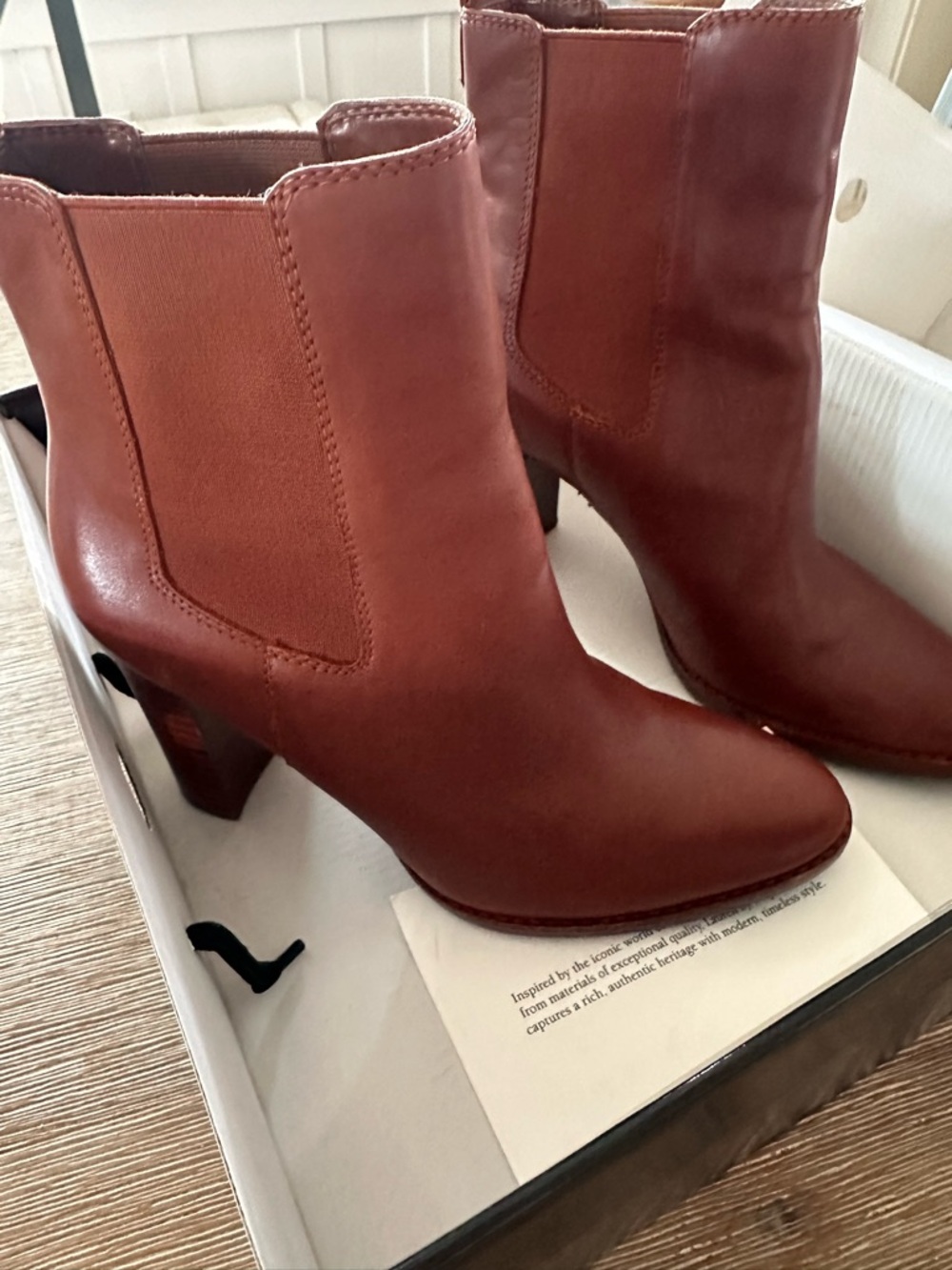 Ralph Lauren Women’s Brown Leather Ankle Boots